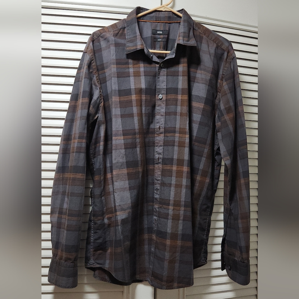 Men Dress Shirt 2XL Hugo Boss